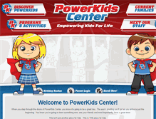 Tablet Screenshot of powerkidscenter.com